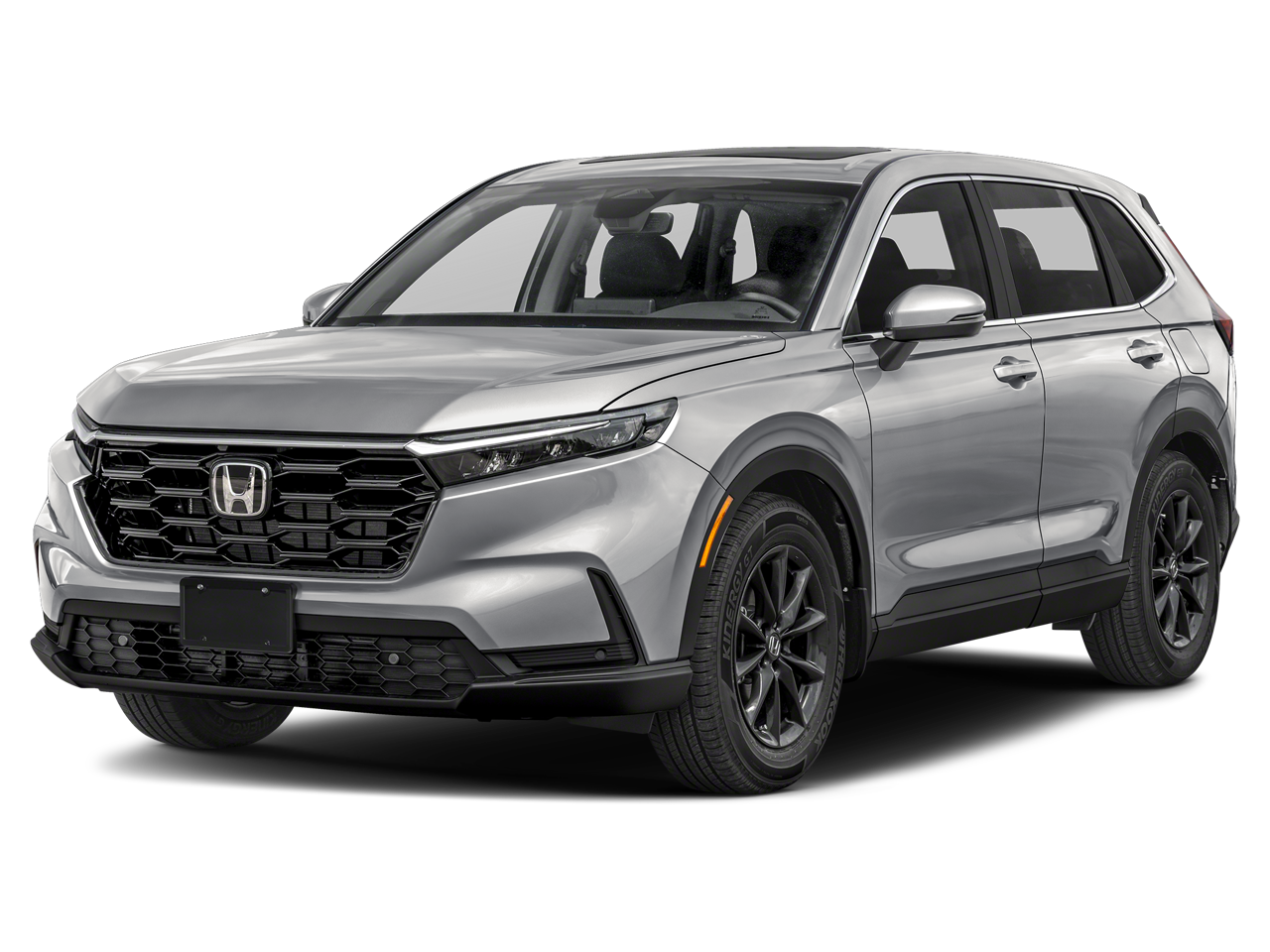 2026 Honda CR-V EX-L in Solar Silver Metallic — front three-quarter view