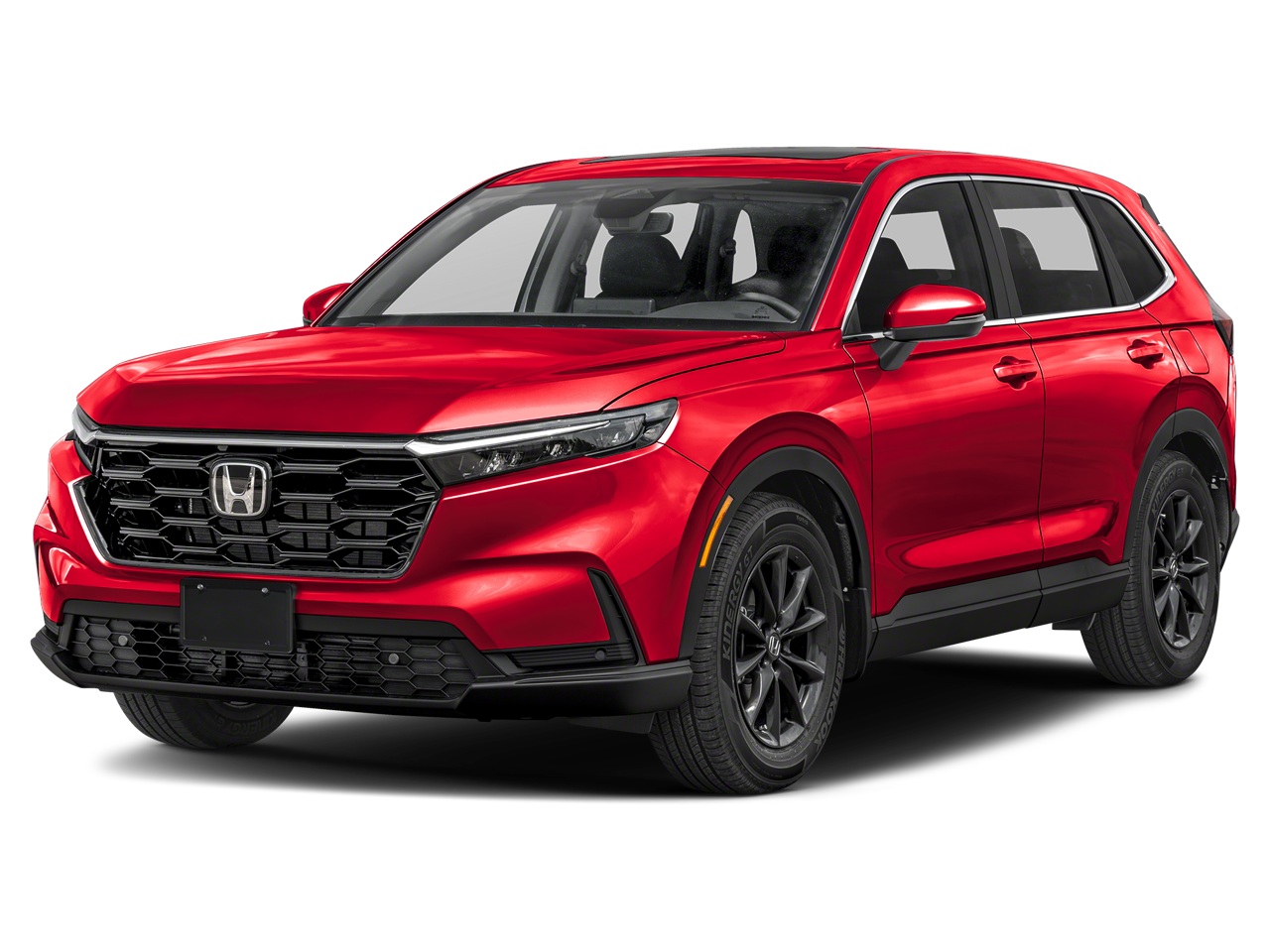 2026 Honda CR-V EX-L in Radiant Red Metallic — front three-quarter view