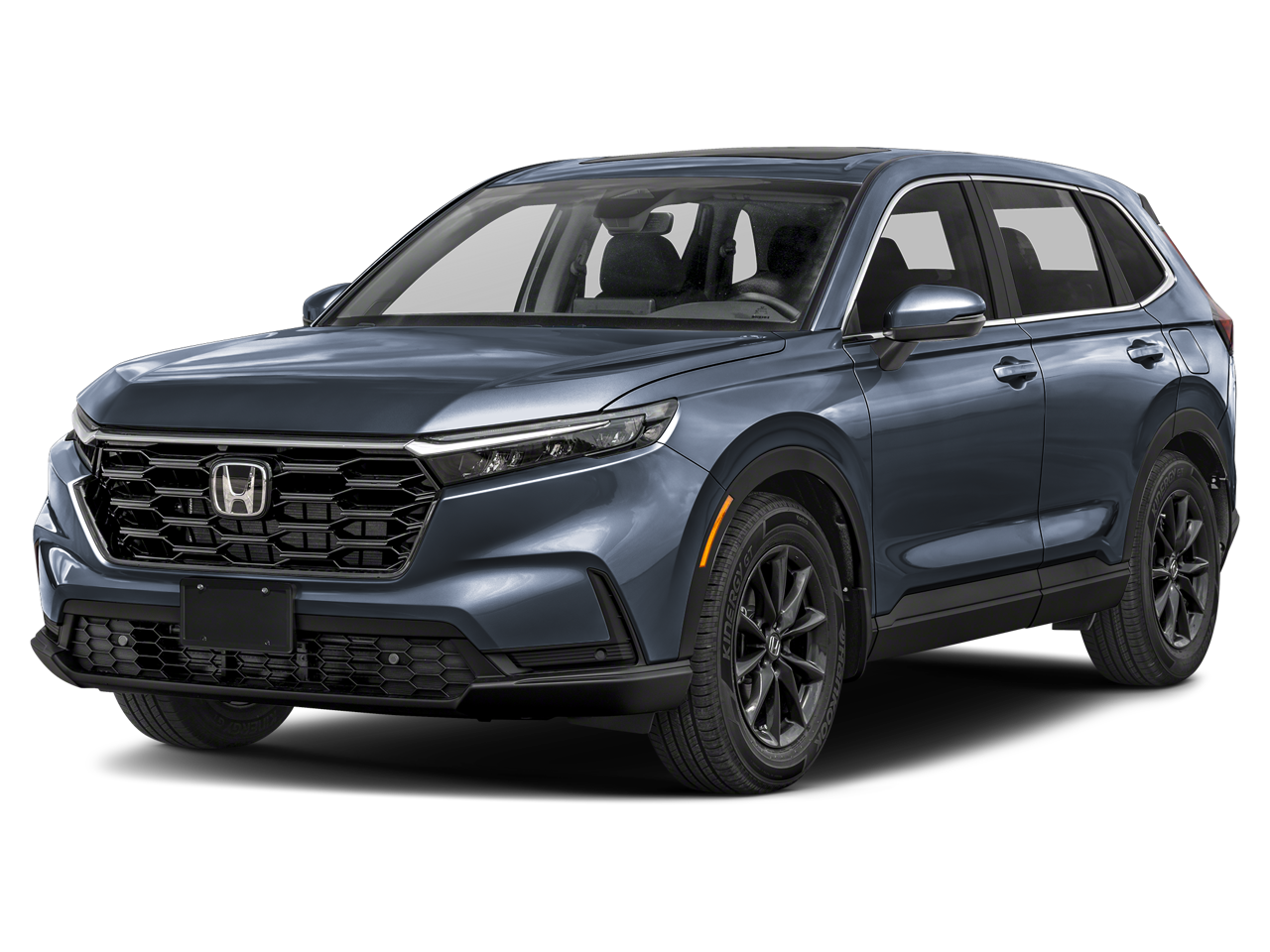 2026 Honda CR-V EX-L in Meteorite Gray Metallic — front three-quarter view