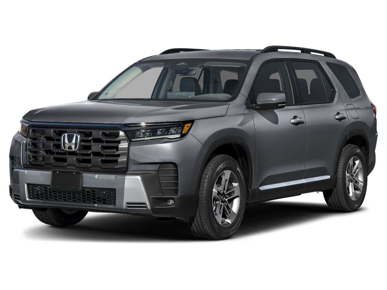 2026 Honda Pilot EX-L in Modern Steel Metallic — front three-quarter view
