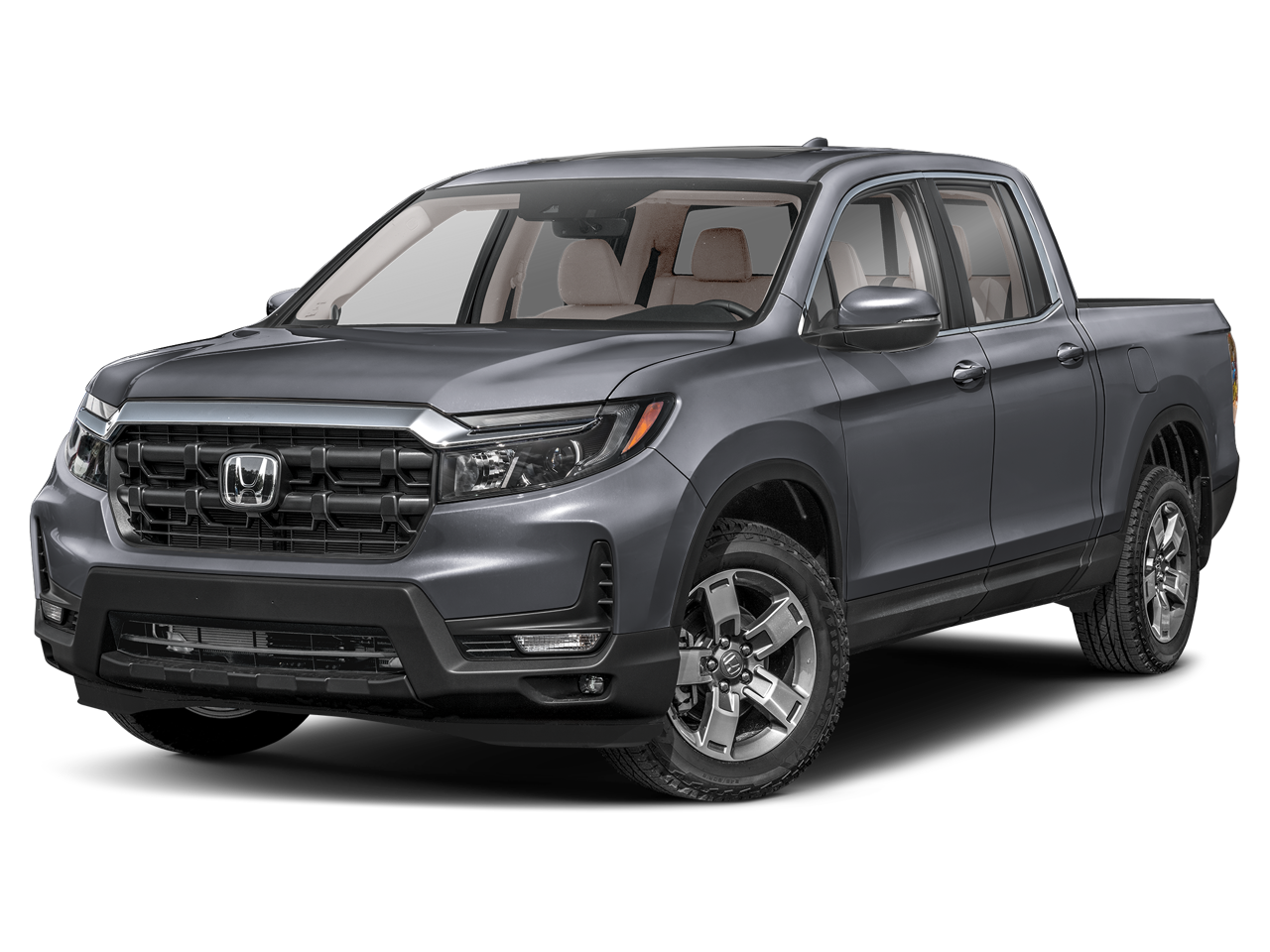 2026 Honda Ridgeline RTL in Modern Steel Metallic — front three-quarter view