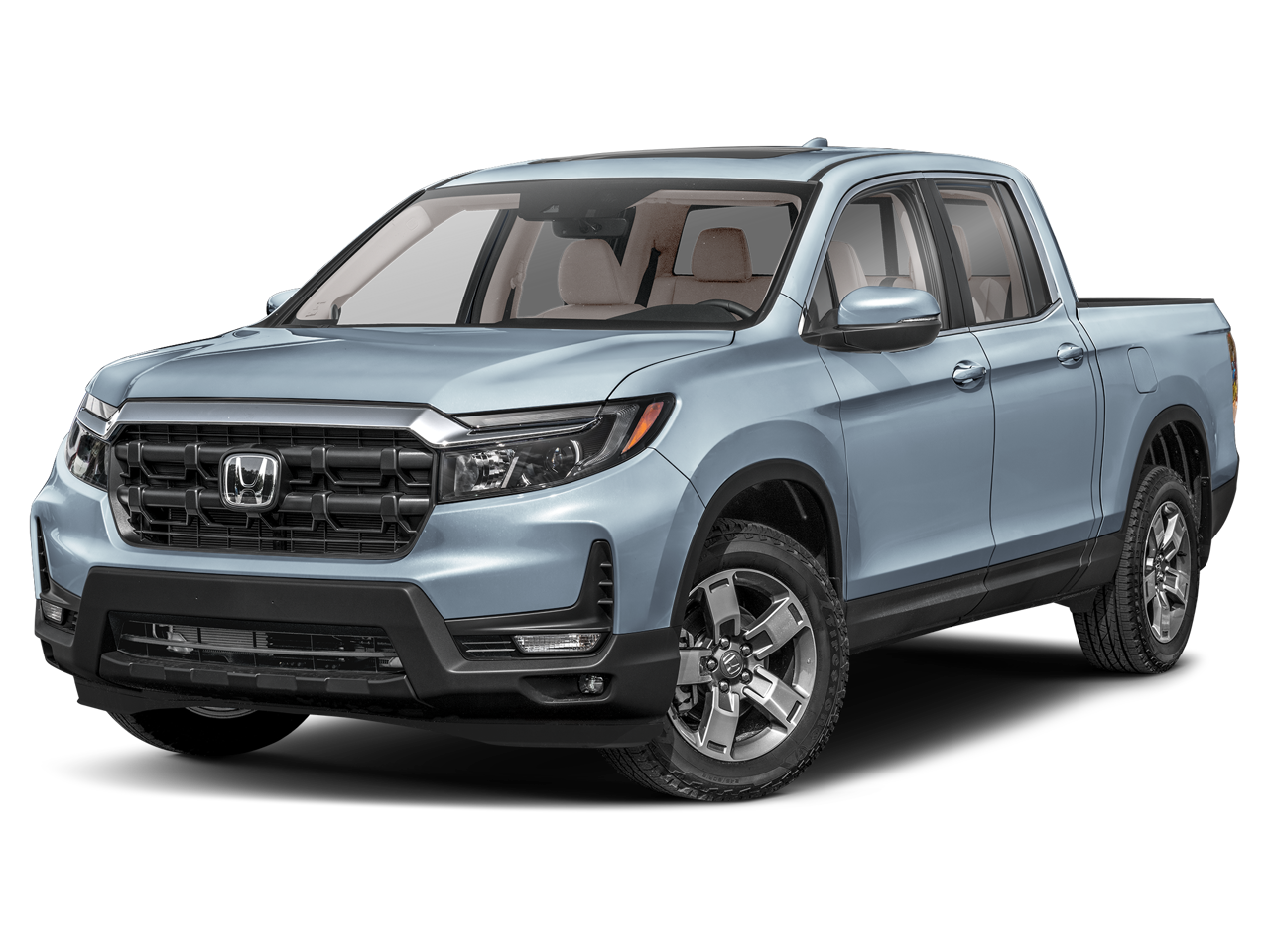 2026 Honda Ridgeline RTL in Sonic Gray Pearl — front three-quarter view