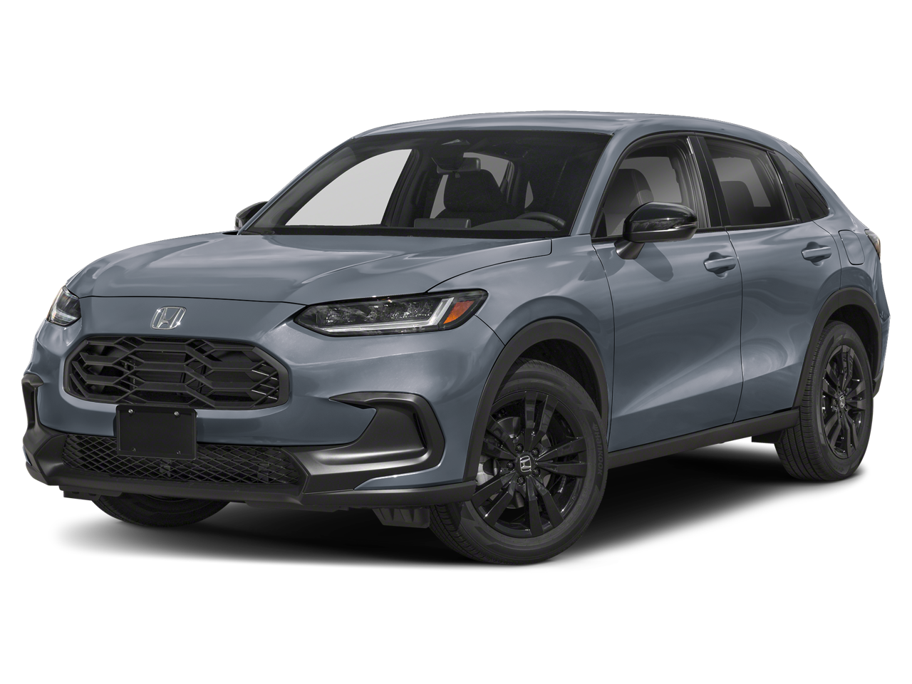 2027 Honda HR-V Sport in Urban Gray Pearl — front three-quarter view