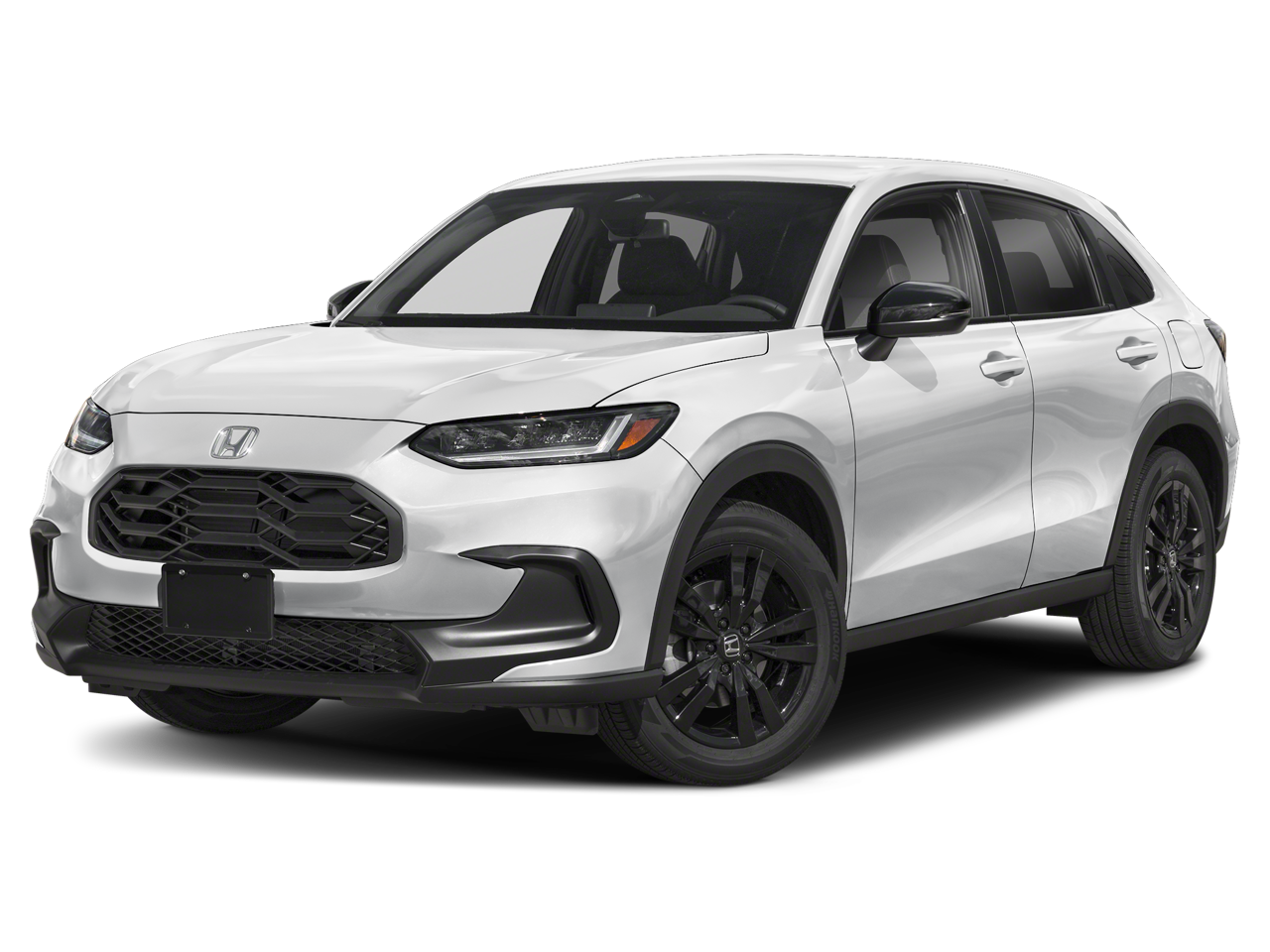 2027 Honda HR-V Sport in Platinum White Pearl — front three-quarter view