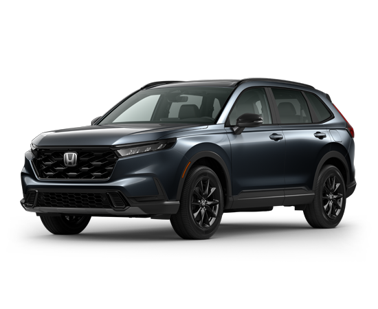 2026 Honda CR-V AWD Sport-L Hybrid in Meteorite Gray Metallic — front three-quarter view